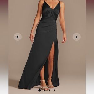Black silk dress
